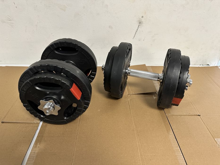 Gantere reglabile noi cu Grip 20 kg, 10+10=20 kg pret promo 200 ron