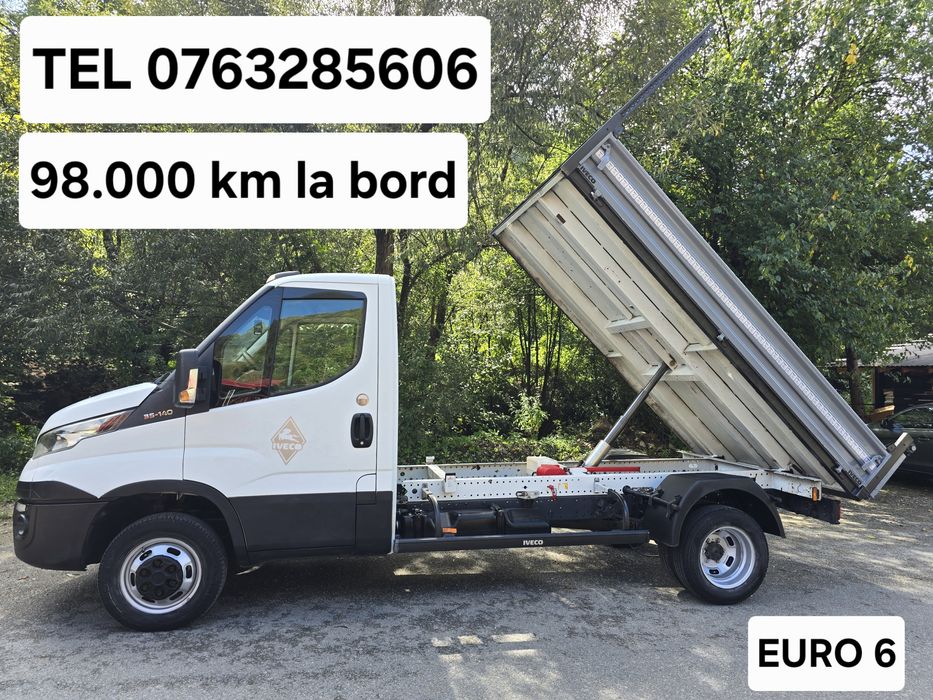 Vând Iveco Daily basculabil EURO 6 ,140 CP an 2019, inmatriculata RO