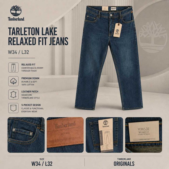 Timberland Tarleton Lake Relaxed Fit Jeans