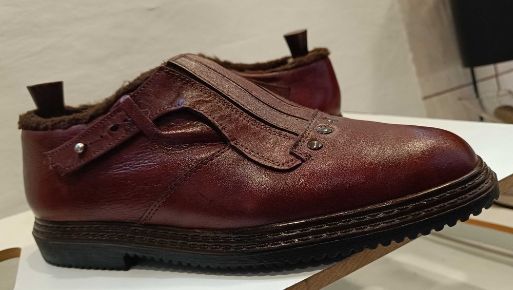 Pantofi monk casual 40.5 41 Rohde imblaniti piele naturala moale