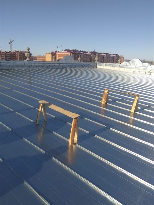 Строительство Ангаров. Кровля фальцевая, изготовление и монтаж ...