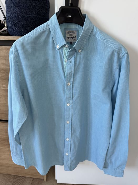Camasa WRANGLER Maneca Lunga Carouri Albastru Barbati | Marime L