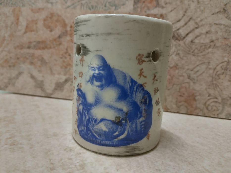 Керамичен Арома свещник с Буда от Тайланд