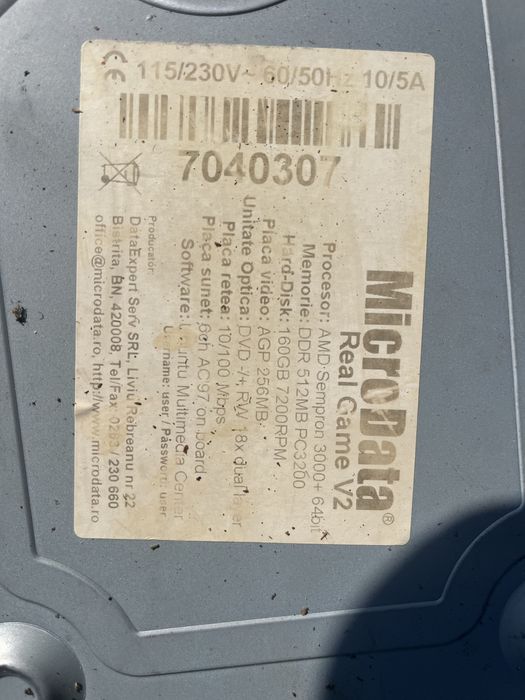 Calculator complet MicroData V2 + Monitor Philips