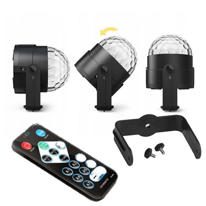 Proiector DISCO Sphere LED, RGB,cu telecomanda,nou