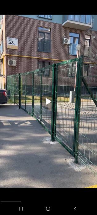 Ustanovka yevro zabor, Установка евро забора, 3d сетка