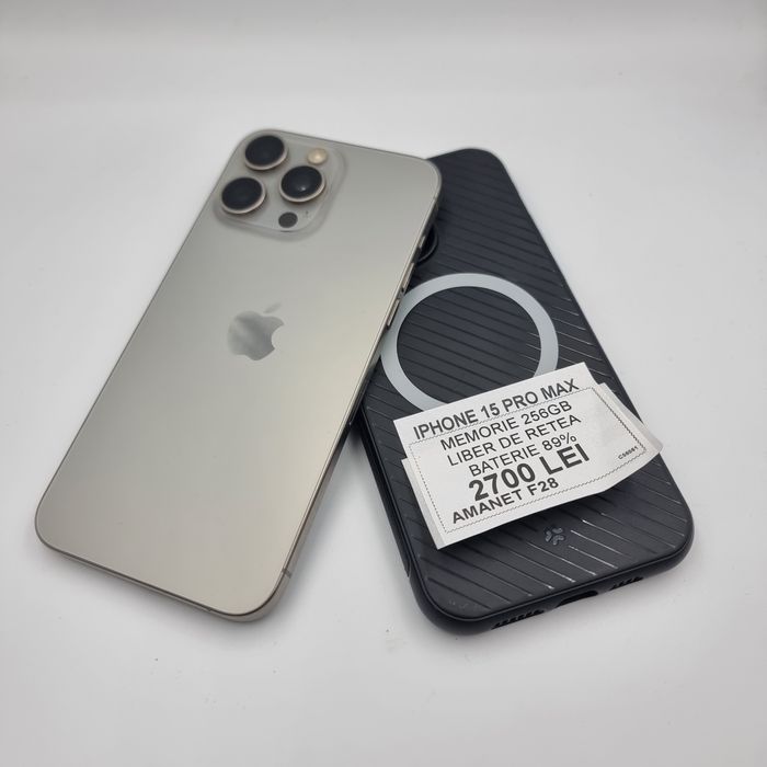Amanet F28 :Telefon Iphone 15 Pro Max 256GB