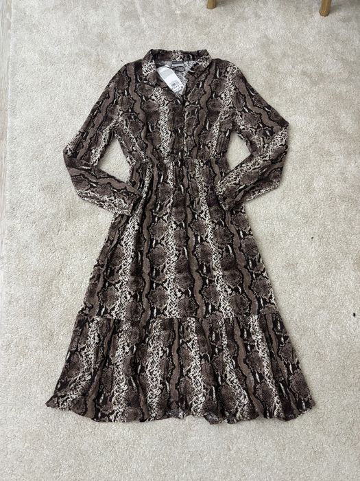 Rochii casual de toamnă model animal print, marime 42