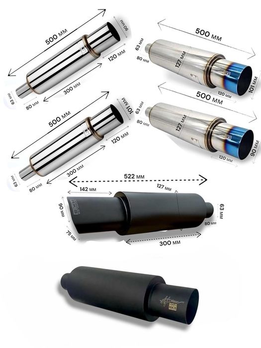 Выхлопные банки HKS в ассортименте
