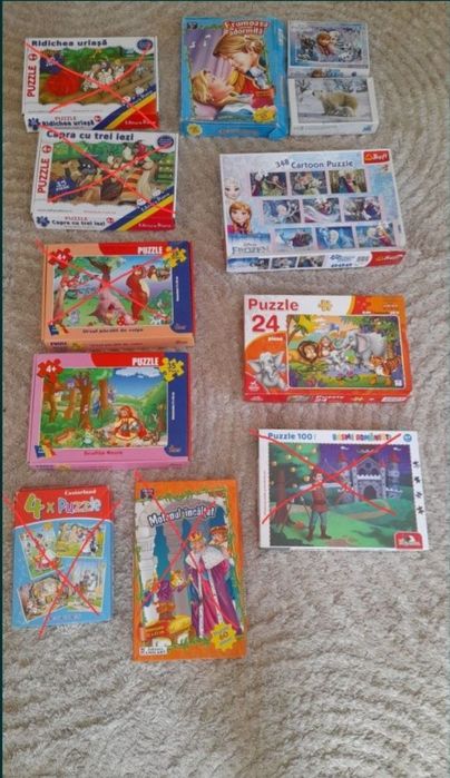 puzzle 3 4 5 ani noriel clementoni trefl castorland 24 25 35 56 60