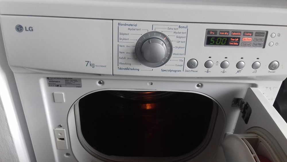 Uscator haine LG -Nou-Cu Pompa de Caldura-Pret redus-Oferta saptamanii