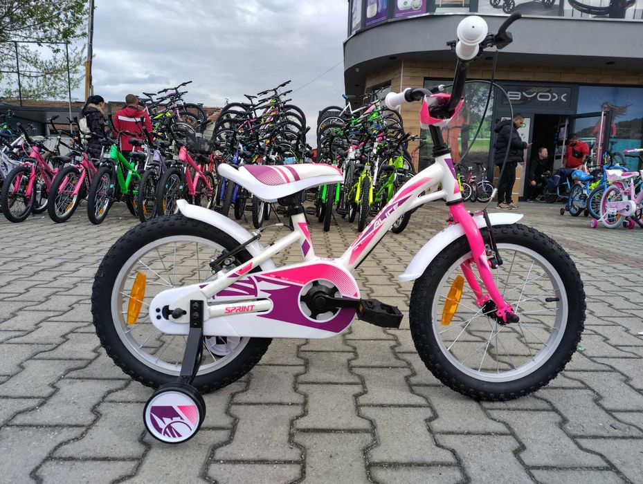SPRINT Велосипед 16" ALICE бял