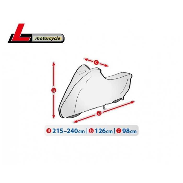 Покривало за мотор, размер L- 215-240см или M- 190-215см, сиво