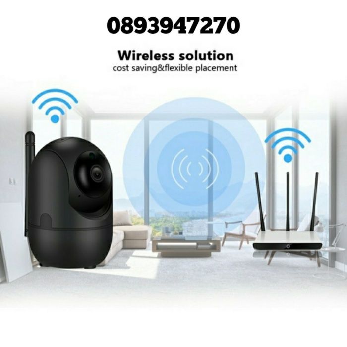 ПРОМО! Вътрешна  Камера за Видеонаблюдение на жилище, WI-FI