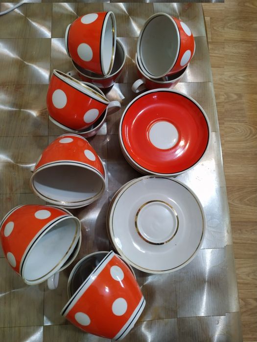 Чашки с блюдцами, Фужеры, Стаканы, Рюмки. б/у, Цены разные См. в объяв