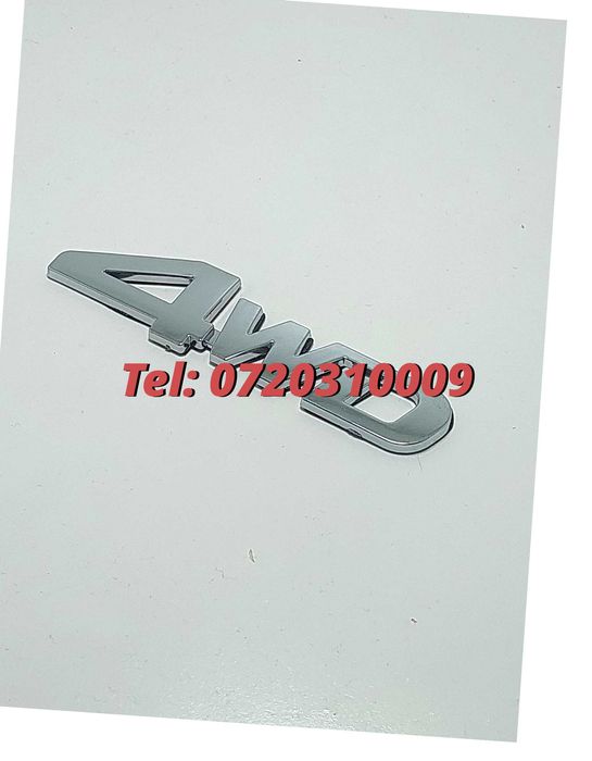 Emblema Abs 4wd Argintiu Pentru Portbagaj