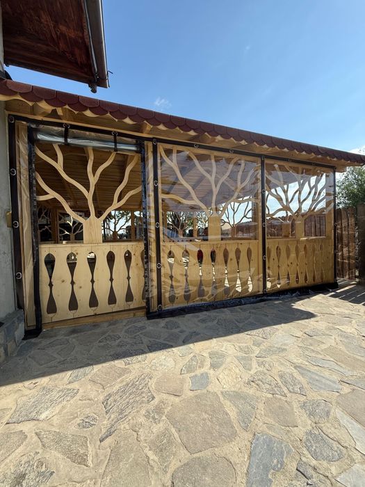 Inchideri terase/foisoare cu folie transparenta Cristal PVC Taiwan grosime 0,8mm