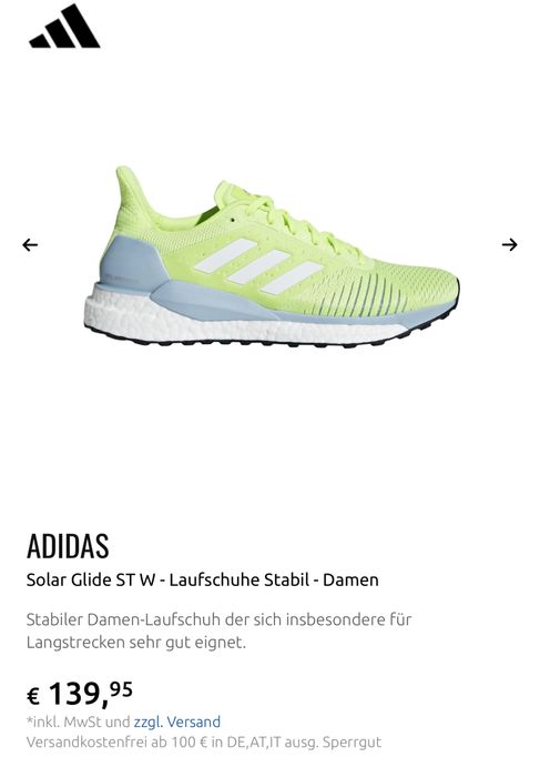 Маратонки ADIDAS SOLAR GLIDE ST.Номер 38