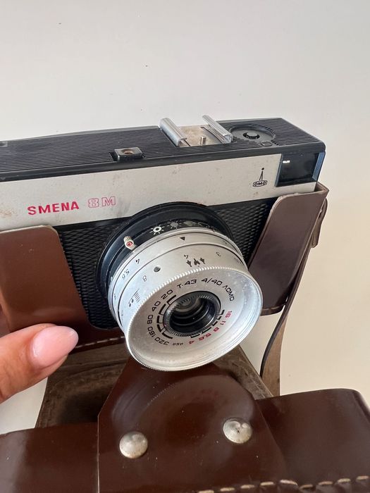 Smena 8M фотоапарат с кожен калъф