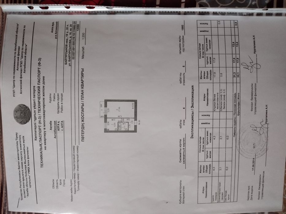 Квартира в г Алга