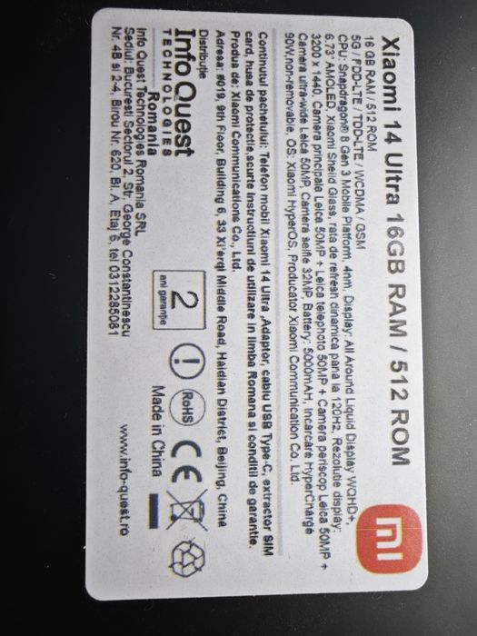 Xiaomi  14 Ultra că nou