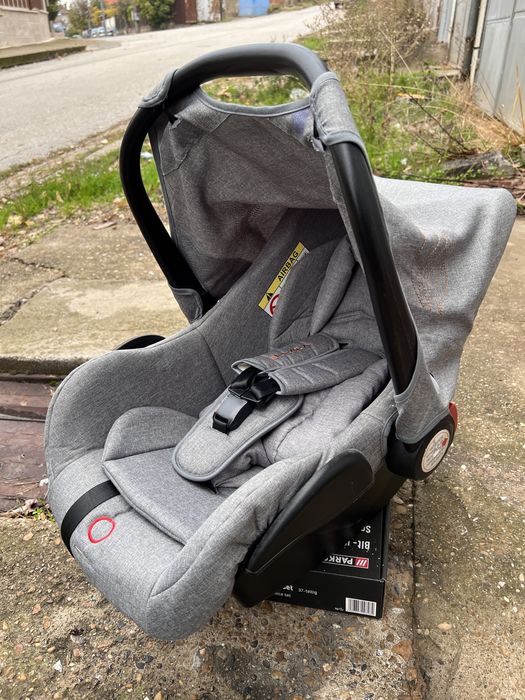 Бебешка количка CANGAROO Комбинирана количка 3в1 ELLADA СИВ