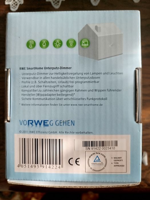 Dimmer switch incastrat întrerupător