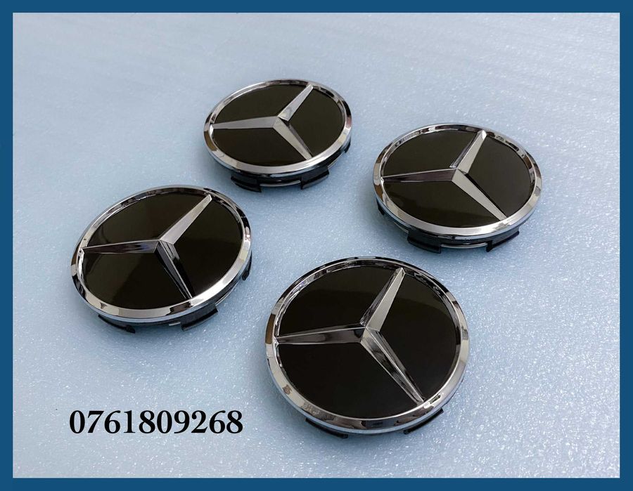 Set 4 capace negu-crom 60mm jante aliaj Mercedes Benz