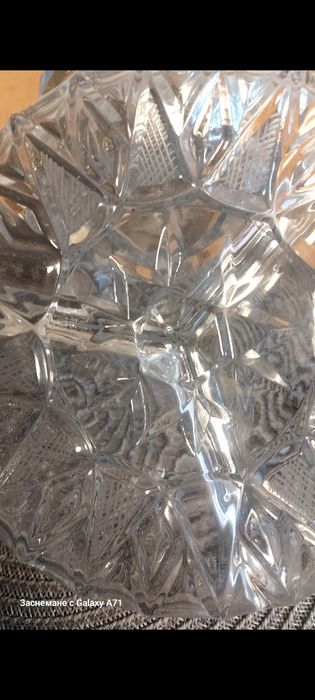 Български кристал от соца ,съд за лед,купа и ордьовър