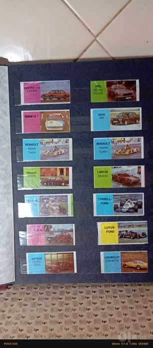 Альбом с коллекционными марками Самолёты Вертолеты  и вкладыши от
