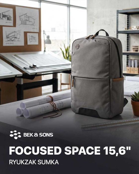 Оригинал Рюкзак для ноутбука - Focused Space 15.6''