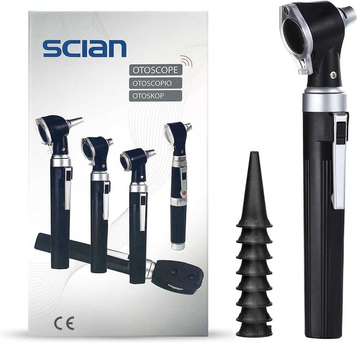 НОВО! Отоскоп комплект - ушен инструмент с LED светлина и 3x увеличени