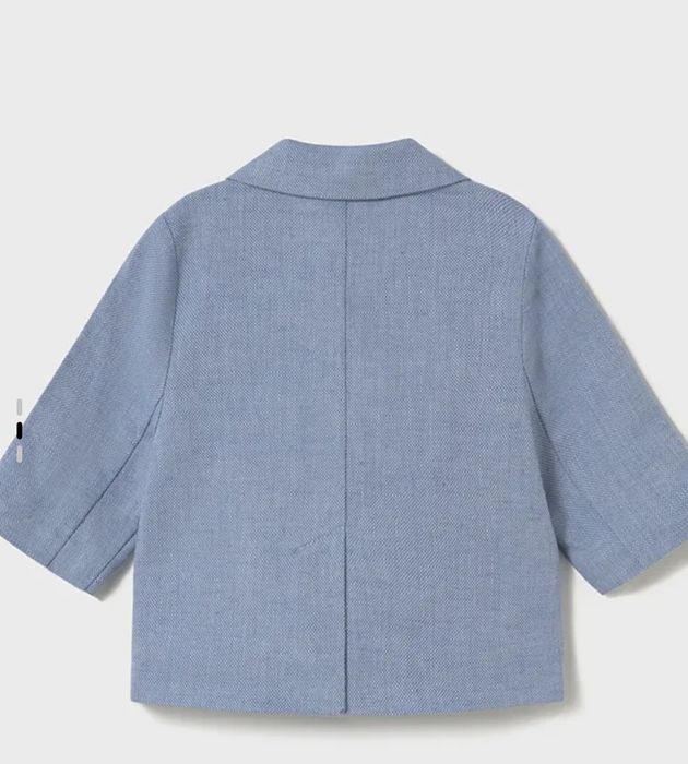 Set sacou, camasa cu papion, pantaloni, sosete si pantofi bebelusi