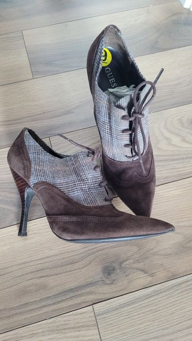 Pantofi botine Guess, piele, marimea 39.5/40