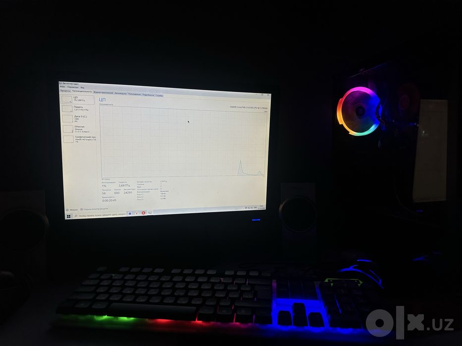 ИГРОВОЙ ПК — RX 580 8GB | 8GB DDR4 | i3-6100