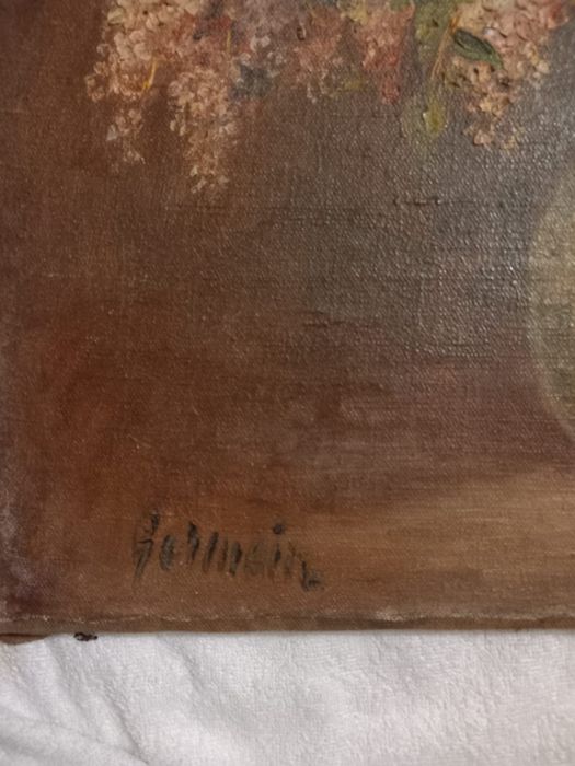 Tablou pictat în ulei singurul defect se observă în poze