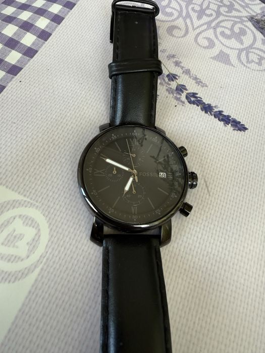 Ceas fossil original cu curea din piele