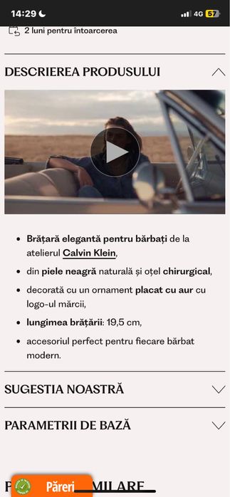 Bratara Calvin Klain