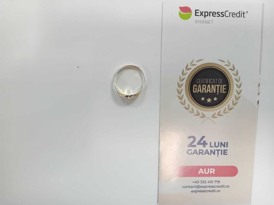 (Ag33) Inel Aur 14K Garantie 2 ani