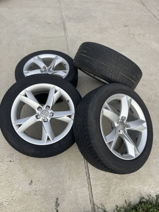 Roti / Jante R19 5x112 concave ET 32 8.5J Audi VW cauciucuri vara 235/55/19 DOT 0420