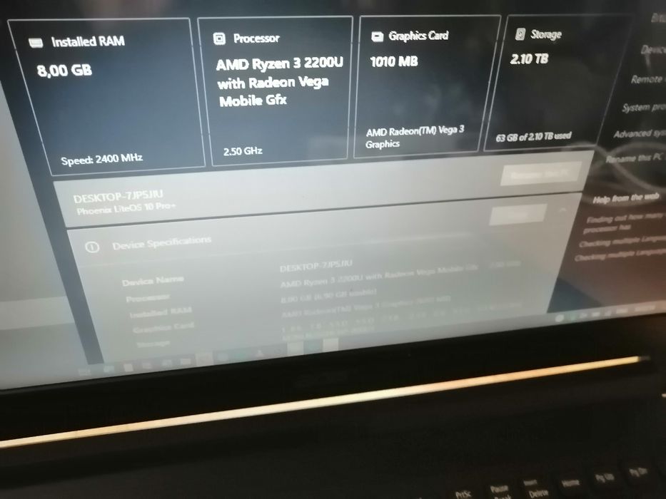 Acer Aspire 3 A315 Ryzen 3 2200U 8GB