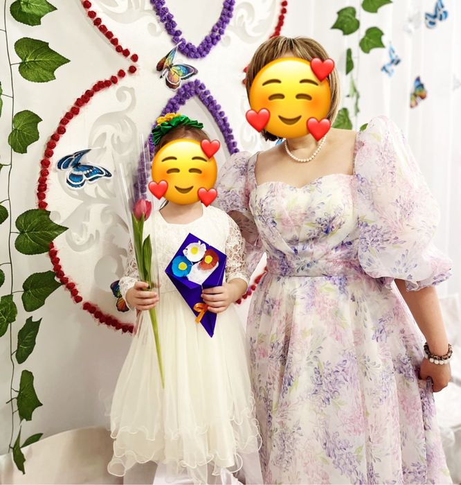 Продам детское белое платье