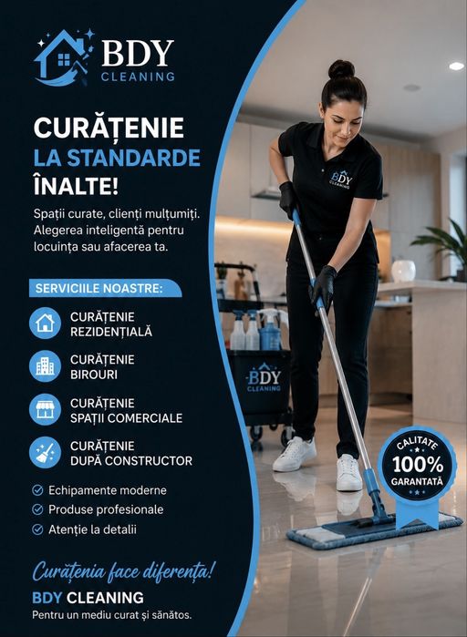Curățenie Generală După Constructor – Echipă Profesionistă