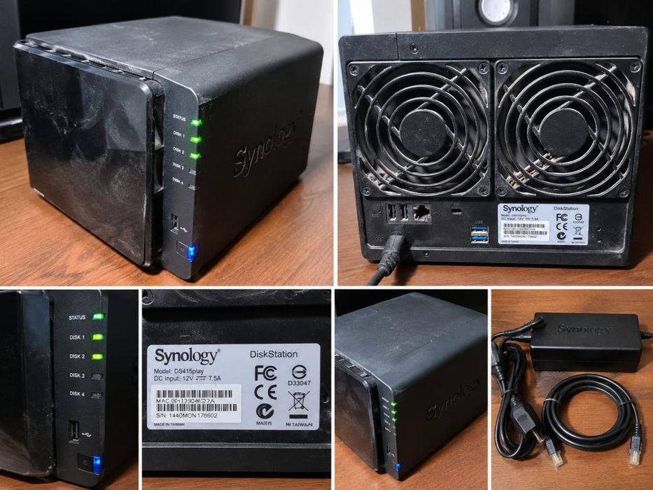Продам сетевое хранилище Synology DiskStation DS415play.