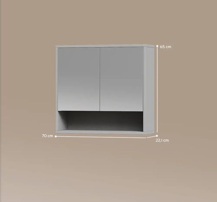 Огледален шкаф за баня Vicco 5957