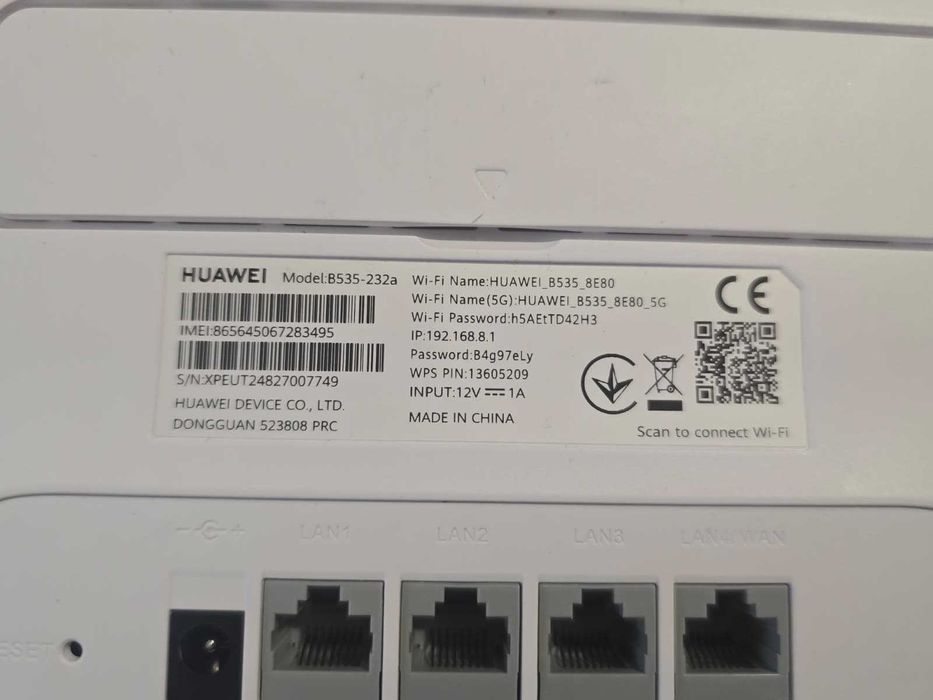 Router wireless slot SIM Huawei B535-232a 4G+ 300MBPS WI-FI 2.4/5GHZ