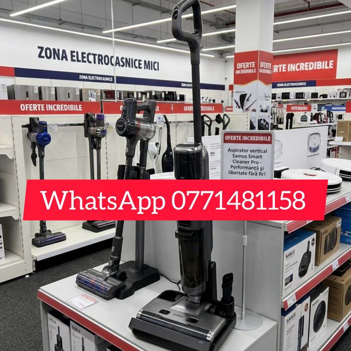 Aspirator vertical Samus Smart Cleaner Pro, aspirare umeda si uscata Nou