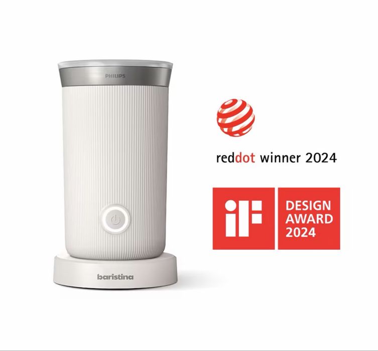 Aparat de spumare lapte PHILIPS Baristina BAR311/00, 0.12l, alb