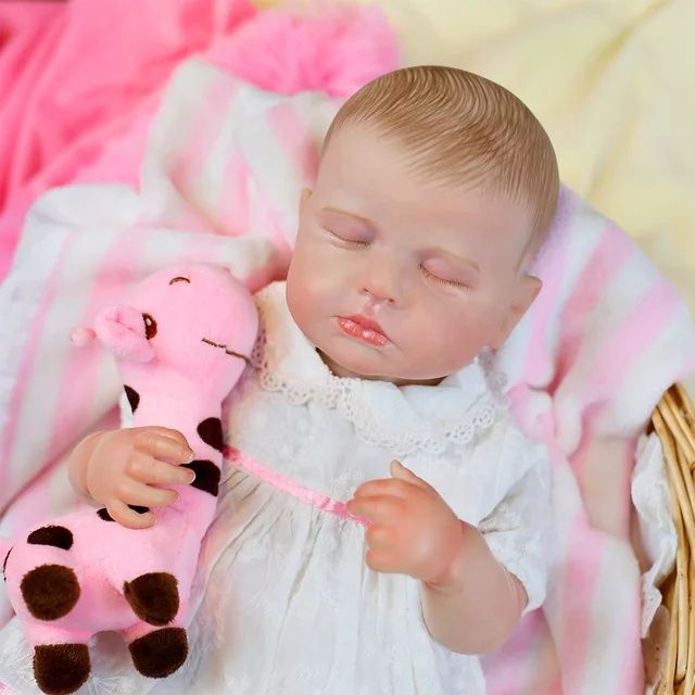 Кукла реборн, преродено бебе, момиче, силиконова реалистична кукла