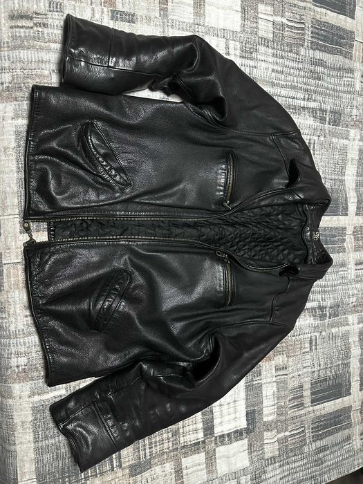 Мъжко кожено яке от естествена телешка кожа размер XL